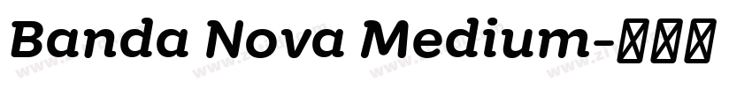 Banda Nova Medium字体转换